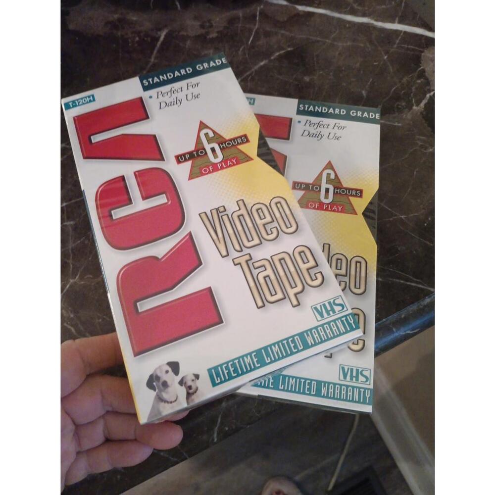 2 RCA Standard Grade Video VHS Tapes T-120H 6 hours Factory Sealed NEW